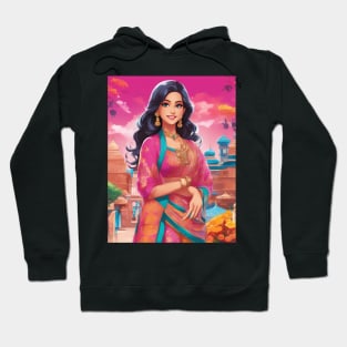 anime with an Indian style Hoodie